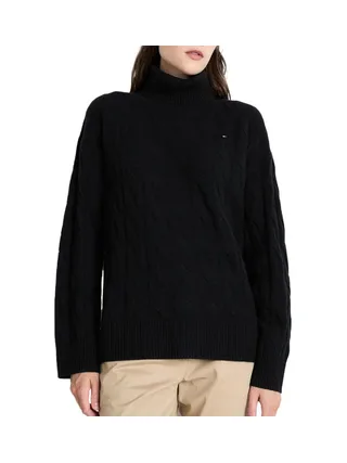 Pull Noir Femme Tommy Hilfiger Soft 1