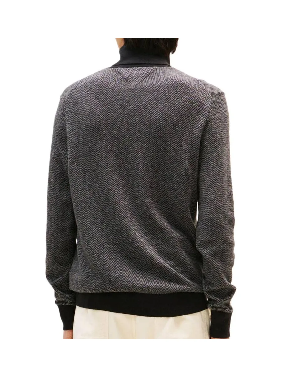 Pull Gris Chiné Homme Tommy Hilfiger Pima MW0MW40446 3