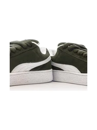 Baskets Kaki/Blanc Femme Puma Suede XL 7