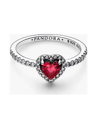 Pandora - Bague Scintillant Elevated Heart rouge 2