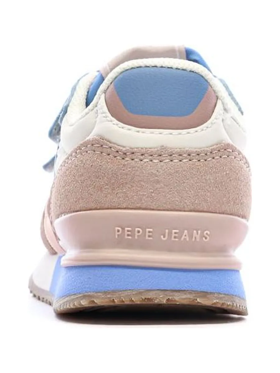 Baskets Rose/Bleu Fille Pepe jeans London Band 4