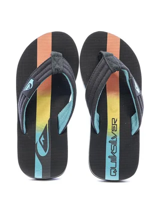 Tongs Bleu/Noir Garçon Quiksilver Molo Layback 2