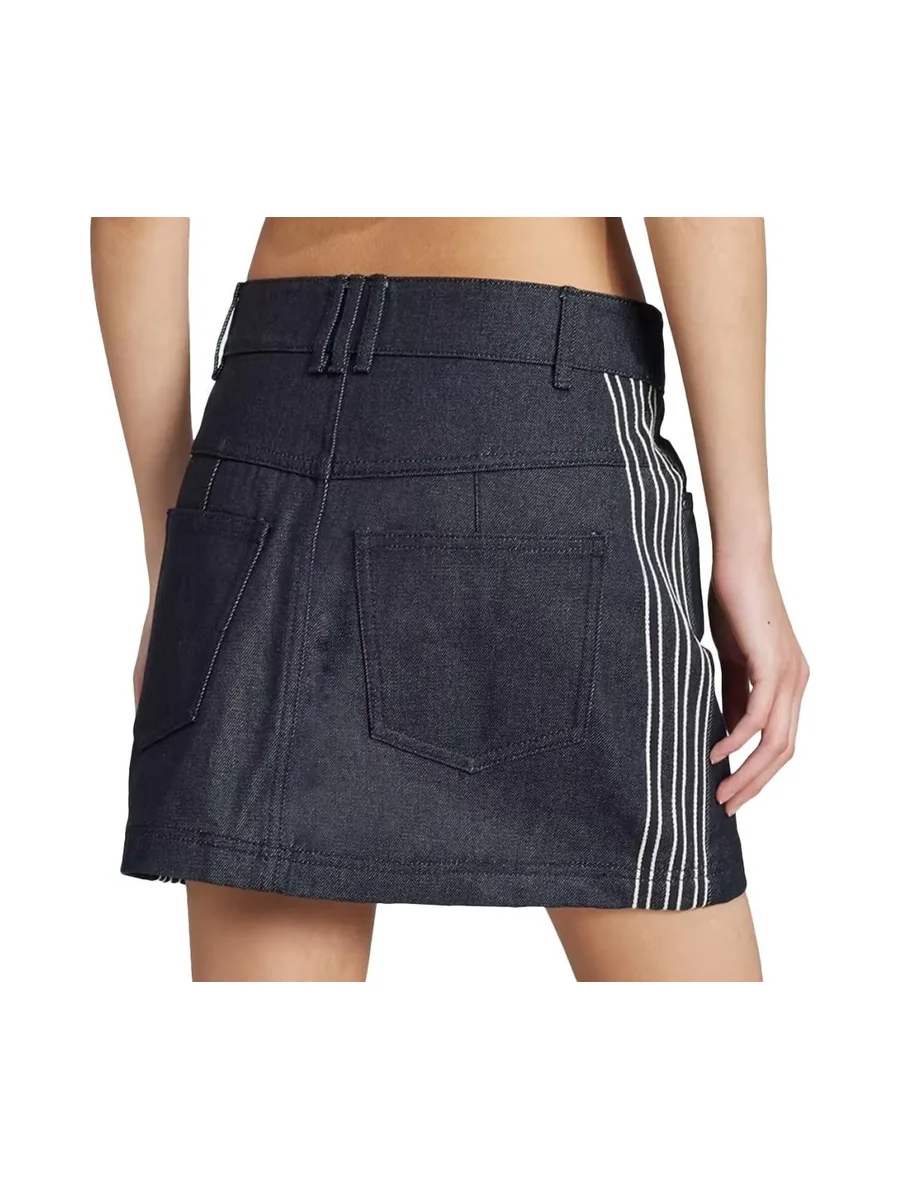 Jupe en Jean Bleu Brut Femme Adidas Skirt 3