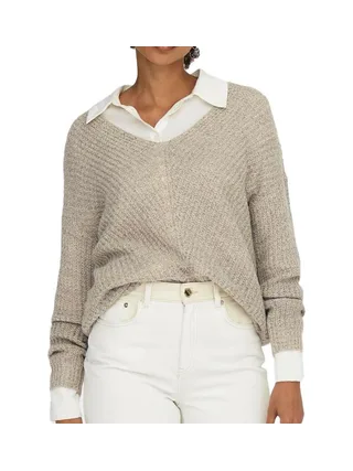 Pull Gris femme Jacqueline de Yong MEGAN 1