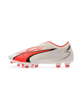 Chaussures de football Blanc/Rouge Homme Puma Ultra Play FG/AG 107423-01 1