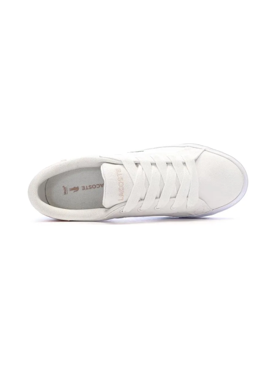Baskets Blanches/Roses Femme Lacoste Ziane Platform 5