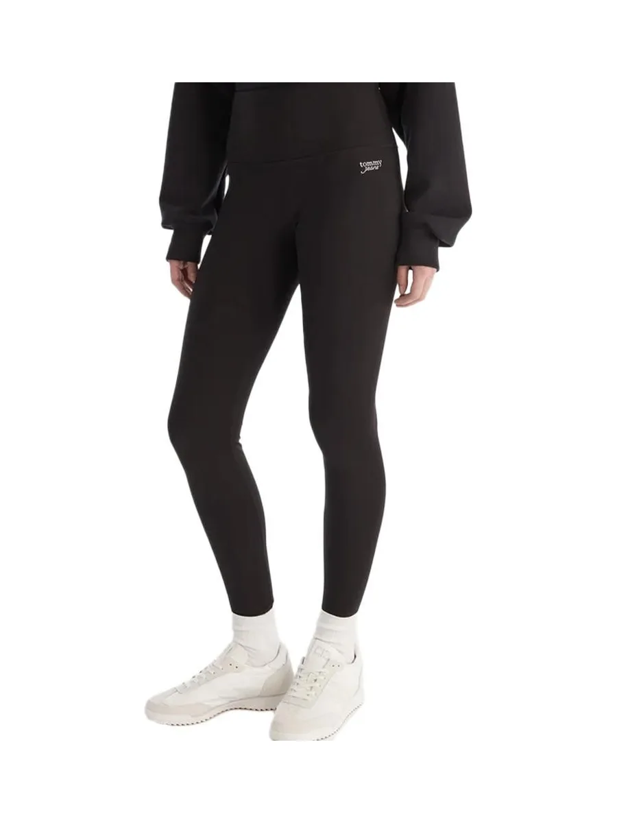 Legging Noir Femme Tommy Hilfiger Silver 2