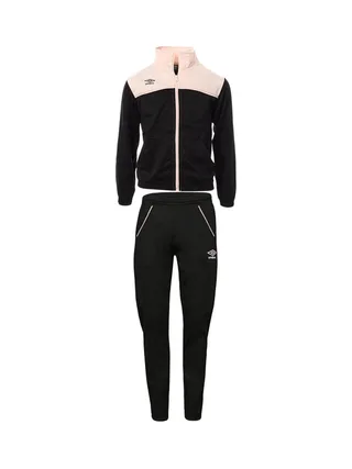 Survêtement Zippée Noire/Rose Fille Umbro Joy 1
