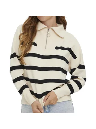 Pull Beige/Noir Femme Vero Moda Saba 1