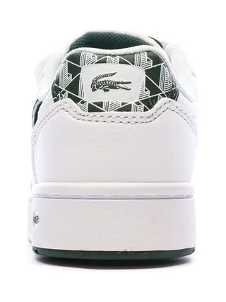 Baskets Blanches/Kaki Garçon Lacoste Court Sneakers 3