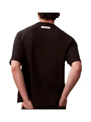 T-shirt Noir Homme Calvin Klein Jeans Relaxed 2