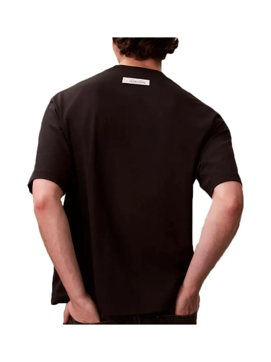 T-shirt Noir Homme Calvin Klein Jeans Relaxed 3