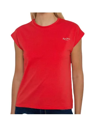 T-shirt Rouge Femme Pepe Jeans Bloom 1