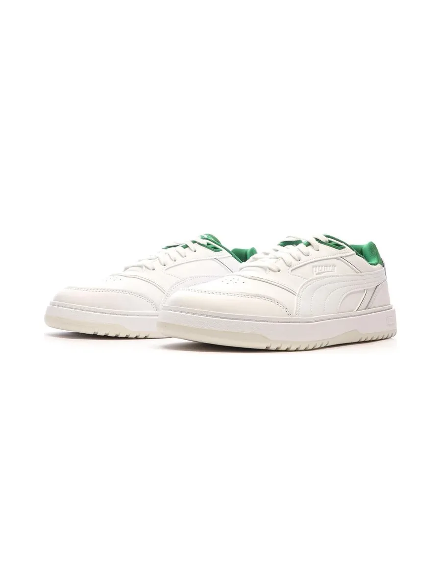 Baskets Blanches/Vertes Homme Puma Doublecourt03 7