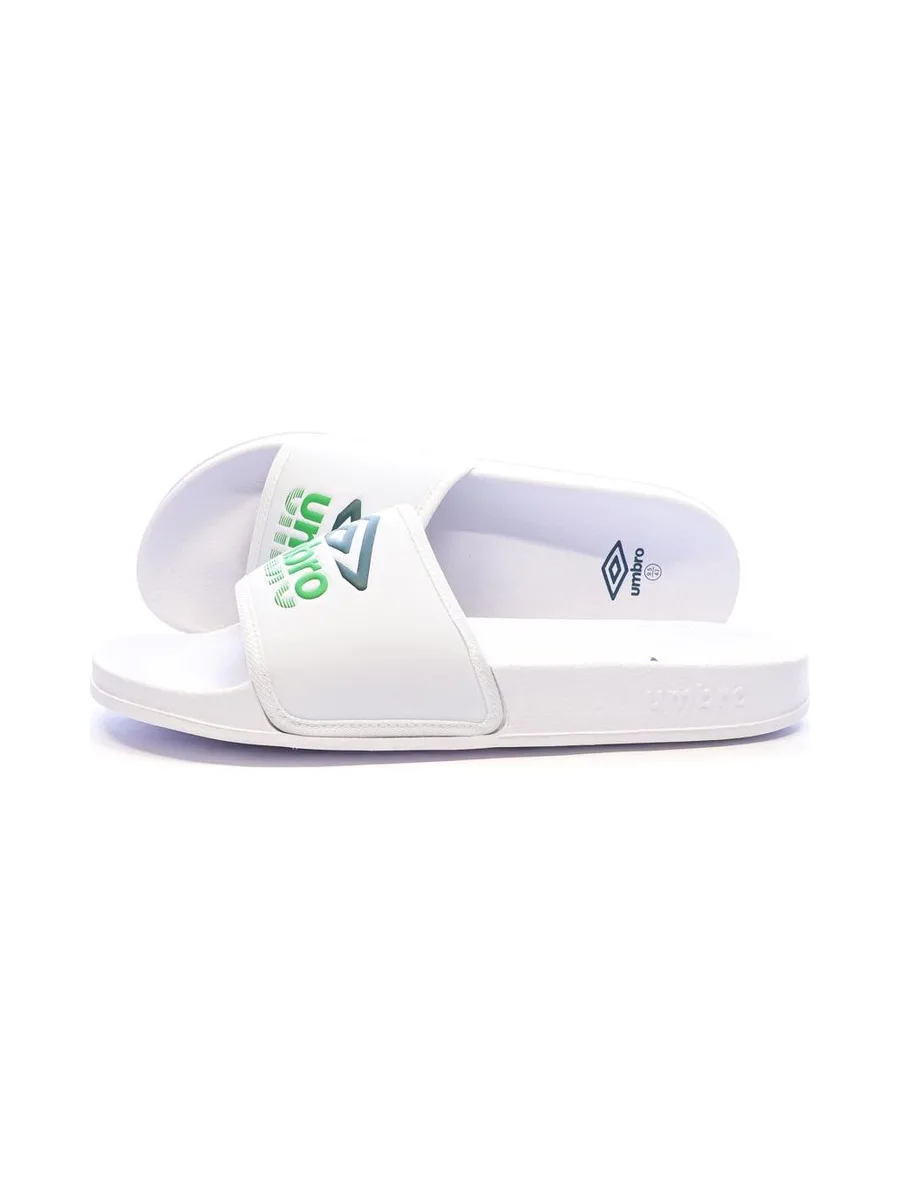 Claquettes Blanches Homme Umbro Um Tilio 2