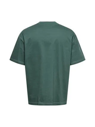 T-Shirt Vert Homme Only & Sons Larry Life 2