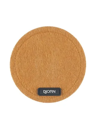 Sous-verre rond - 6 pièces - Feutre recyclé beige 16