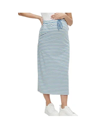 Jupe Blanc/Bleu Femme Mamalicious Molly 1