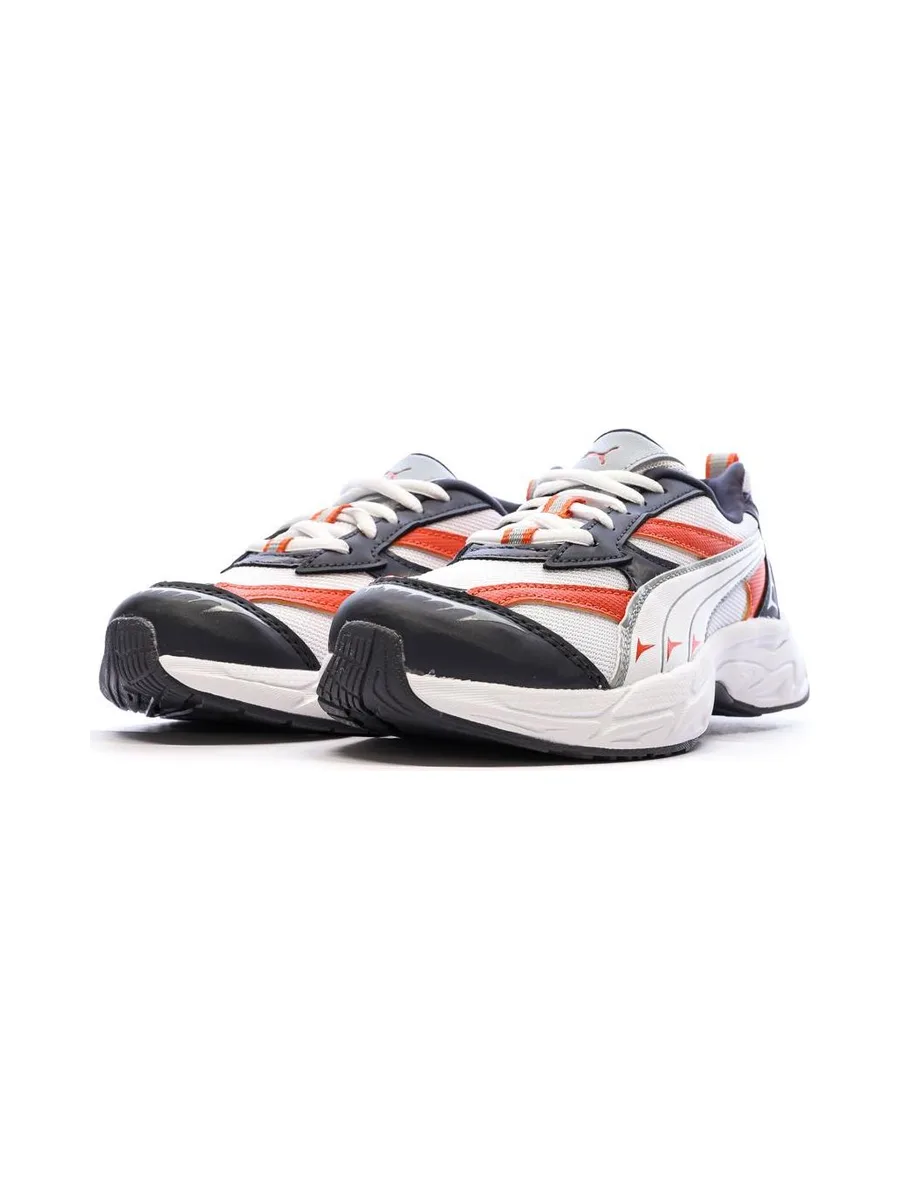 Baskets Blanc/Rouge Garçon Puma Morphic Earthy 6
