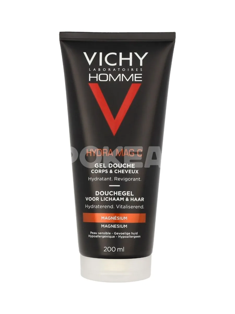 Vichy Homme Hydra Mag C Shower Gel Body And Hair 200ml 1