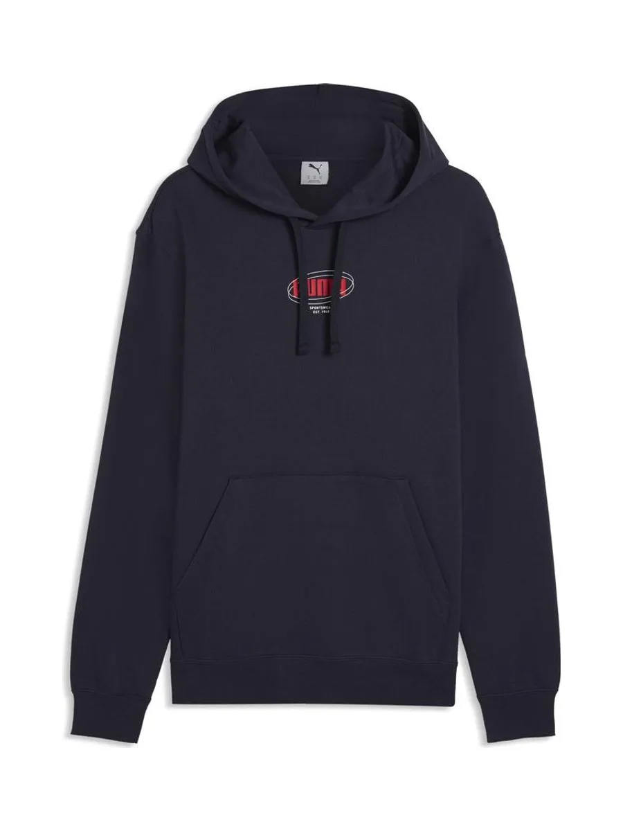 Sweat Marine/Rouge Homme Puma Ess Logo 2