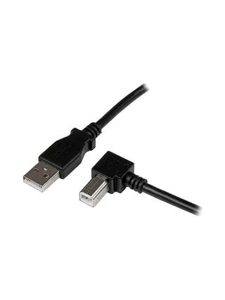 1m USB 2.0 A to Right Angle B Cable M/M 1