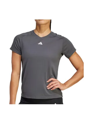 T-Shirt de Sport Gris Femme Adidas Crew 1
