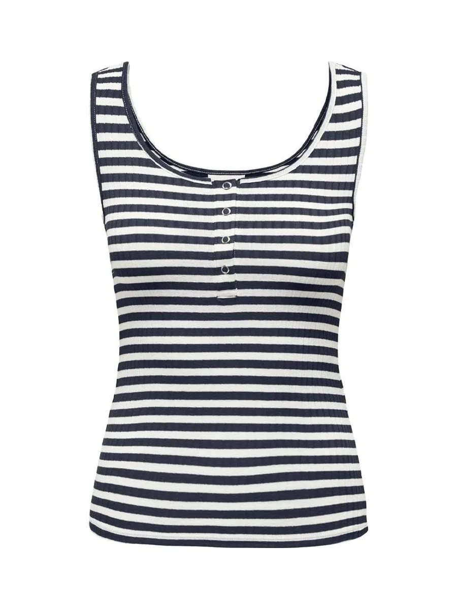 Débardeur Marine/Blanc à Rayures Femme JDY Fransiska 2