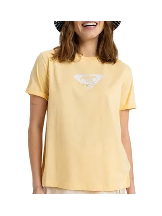 T-Shirt Jaune Femme Roxy Ocean Regular 1