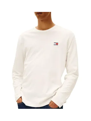 T-Shirt Ecru Homme Tommy Hilfiger Badge 1