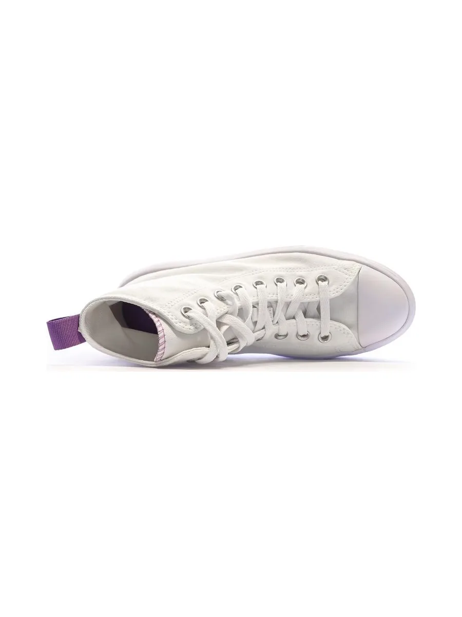 Baskets Blanches/Violettes Femme Converse All Star Move 4