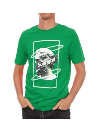 T-shirt Vert Homme Supreme Grip Greece 1