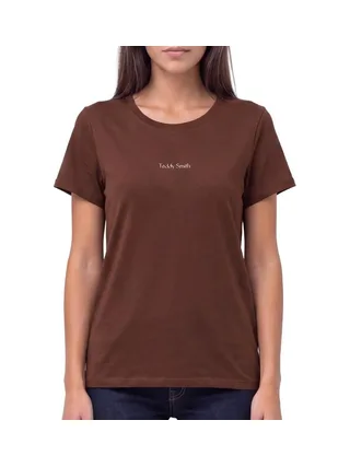 T-Shirt Marron Femme Teddy Smith Ribelles 1