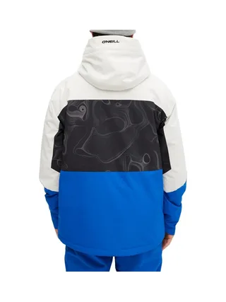 Blouson de Ski Blanc/Noir/Bleu Homme O'Neill Carbonite 3