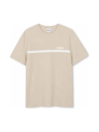 T-Shirt Beige Garçon Hugo Boss J52727 1