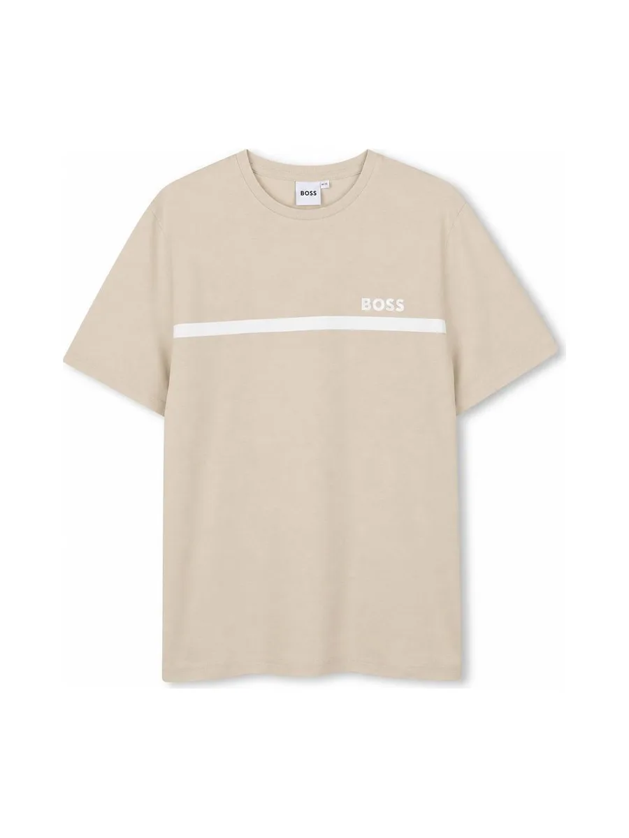 T-Shirt Beige Garçon Hugo Boss J52727 2
