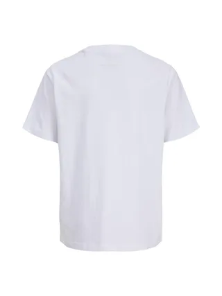 T-Shirt Blanc Garçon Jack & Jones Montauk Type Front 2