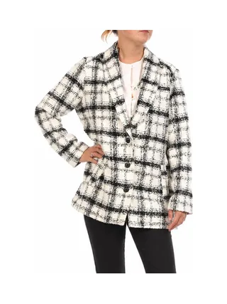 Veste Blanche/Noire Femme Sun Valley YVELIN 1
