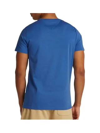 T-shirt Bleu Homme Tommy Hilfiger Tjm Xslim Jersey 2