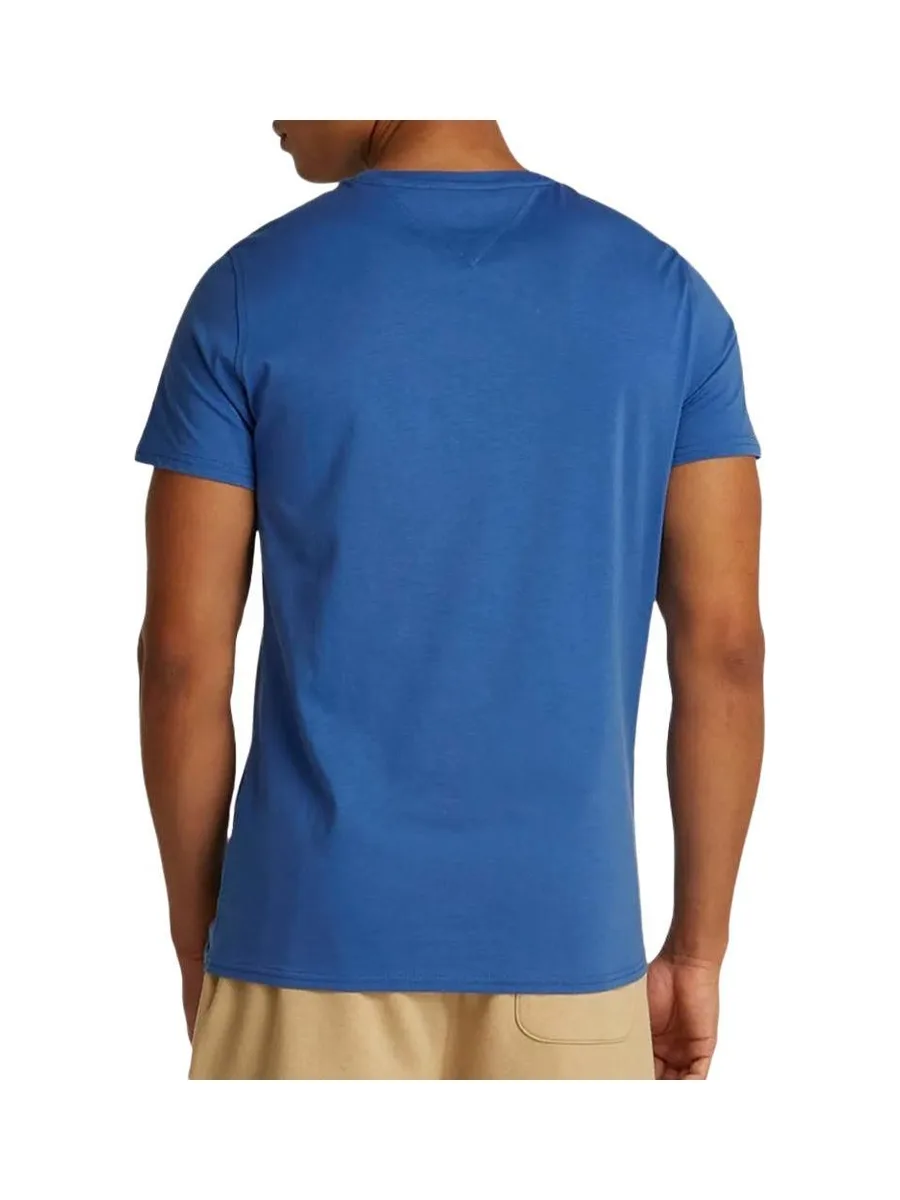 T-shirt Bleu Homme Tommy Hilfiger Tjm Xslim Jersey 3