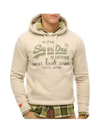 Sweat Beige Homme Superdry Vl Heritage 1