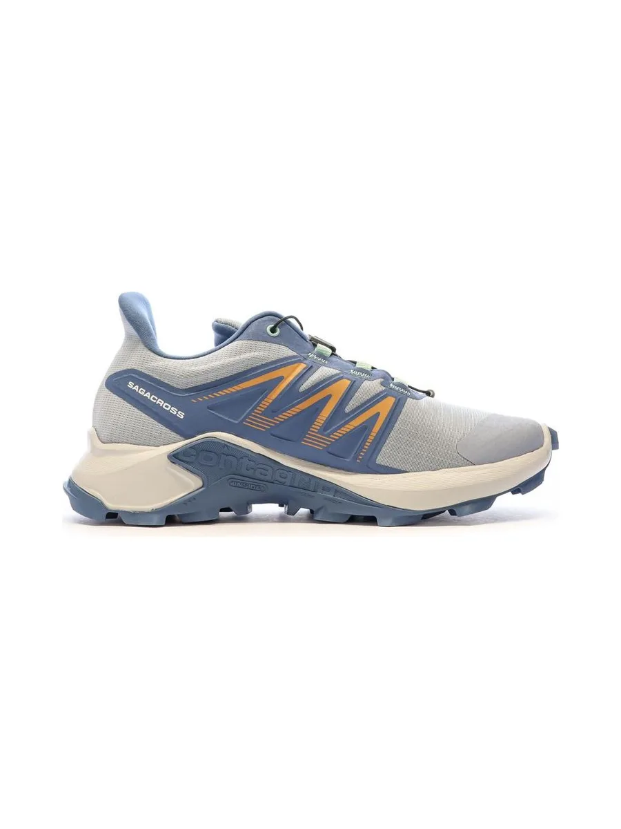 Chaussures de trail Bleu/Beige Femme Salomon Sagacross W 2