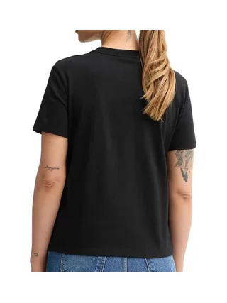 T-Shirt Noir Femme Calvin Klein Jeans LV047E804G 2