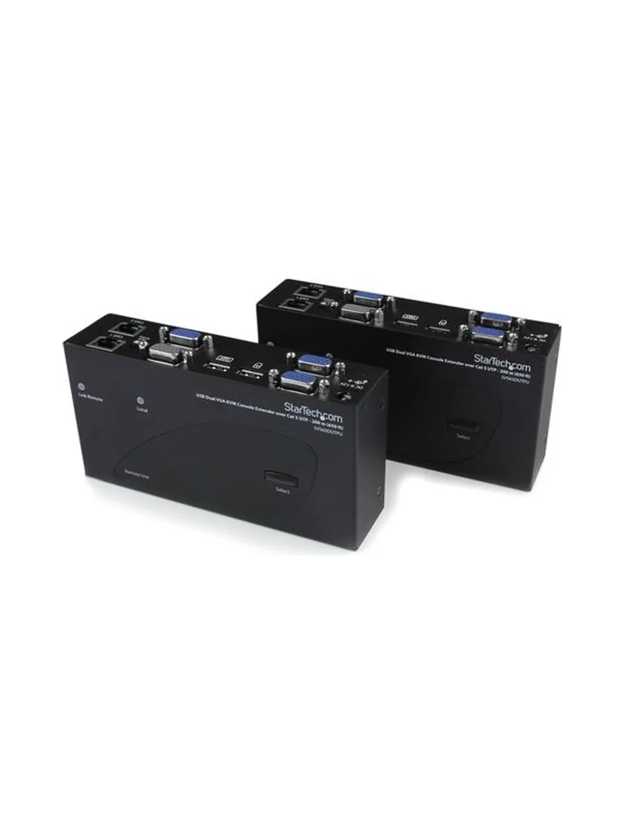 USB Dual VGA over Cat5 KVM Extender 1