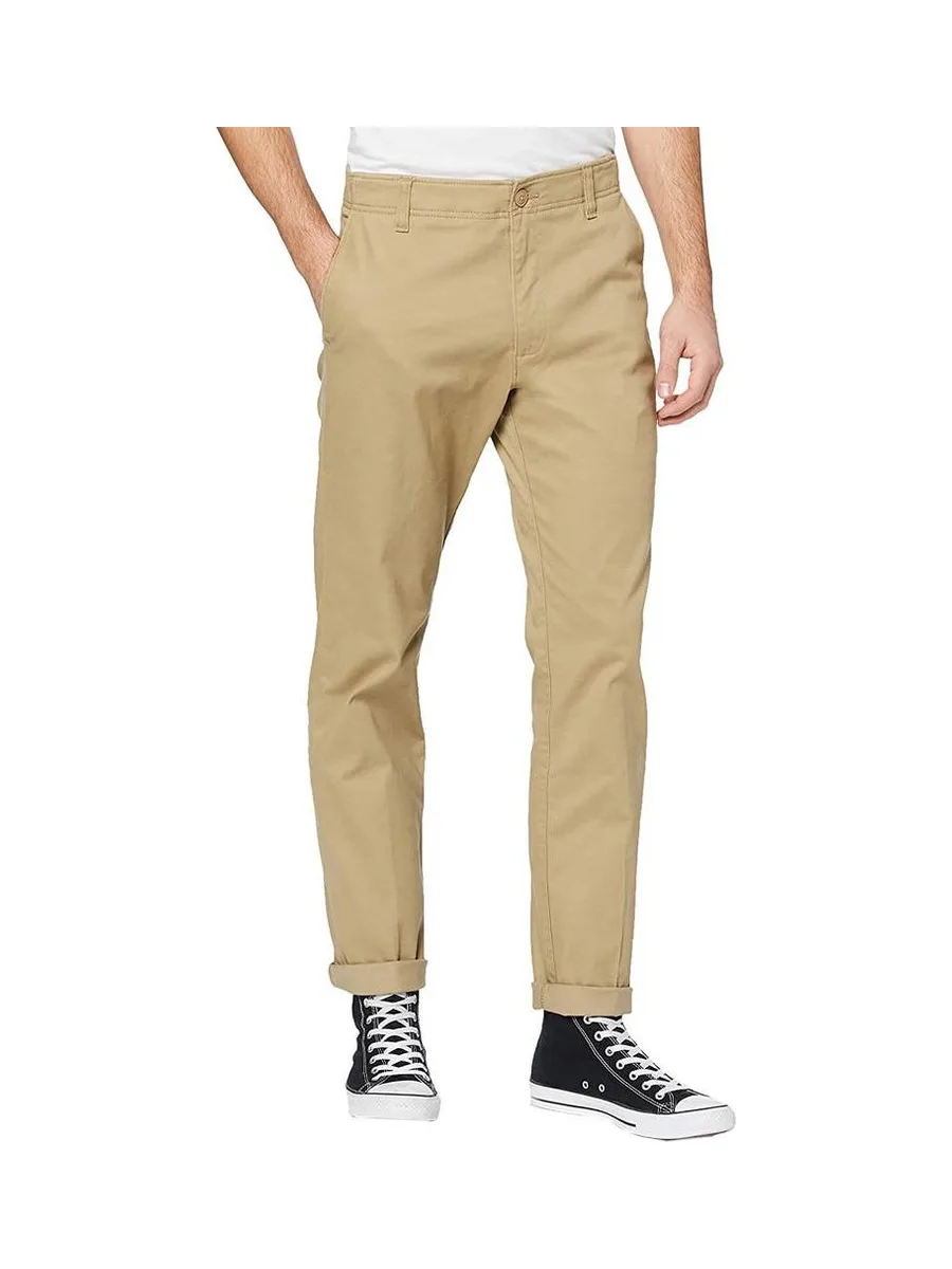 Pantalon Chino Taupe Homme Lee Slim 2