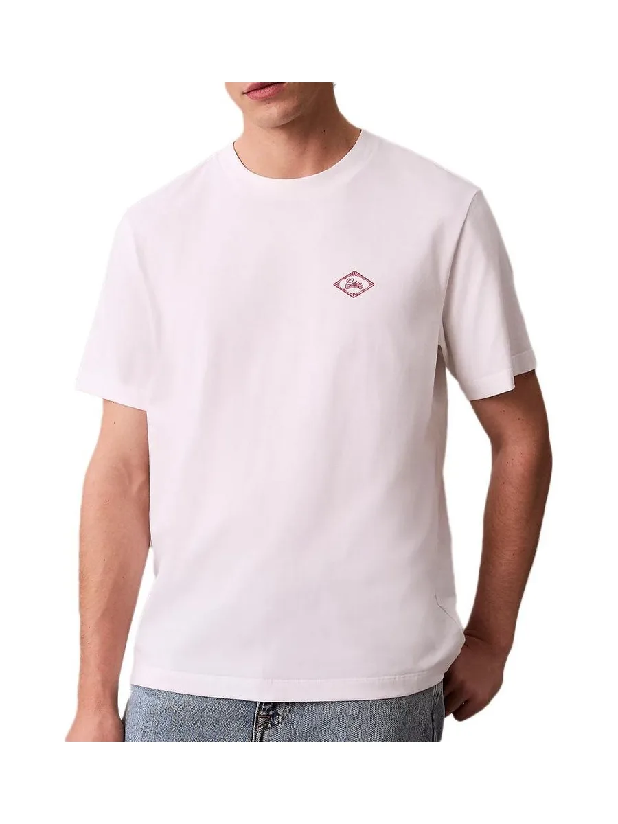 T-Shirt Blanc Homme Calvin Klein Jeans Matchb 2