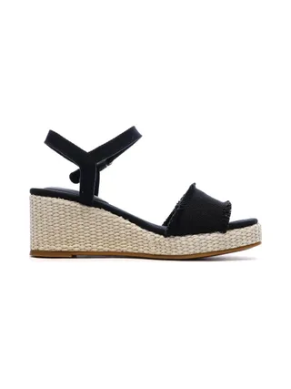Sandales à Talons Noir Femme Tommy Hilfiger Wedgeee 2