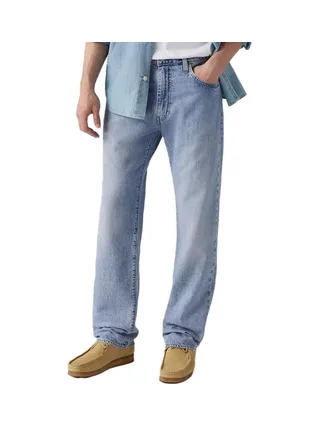 Jean 555 Bleu Délavé Homme Levi's Relaxed Straight 000LO 1