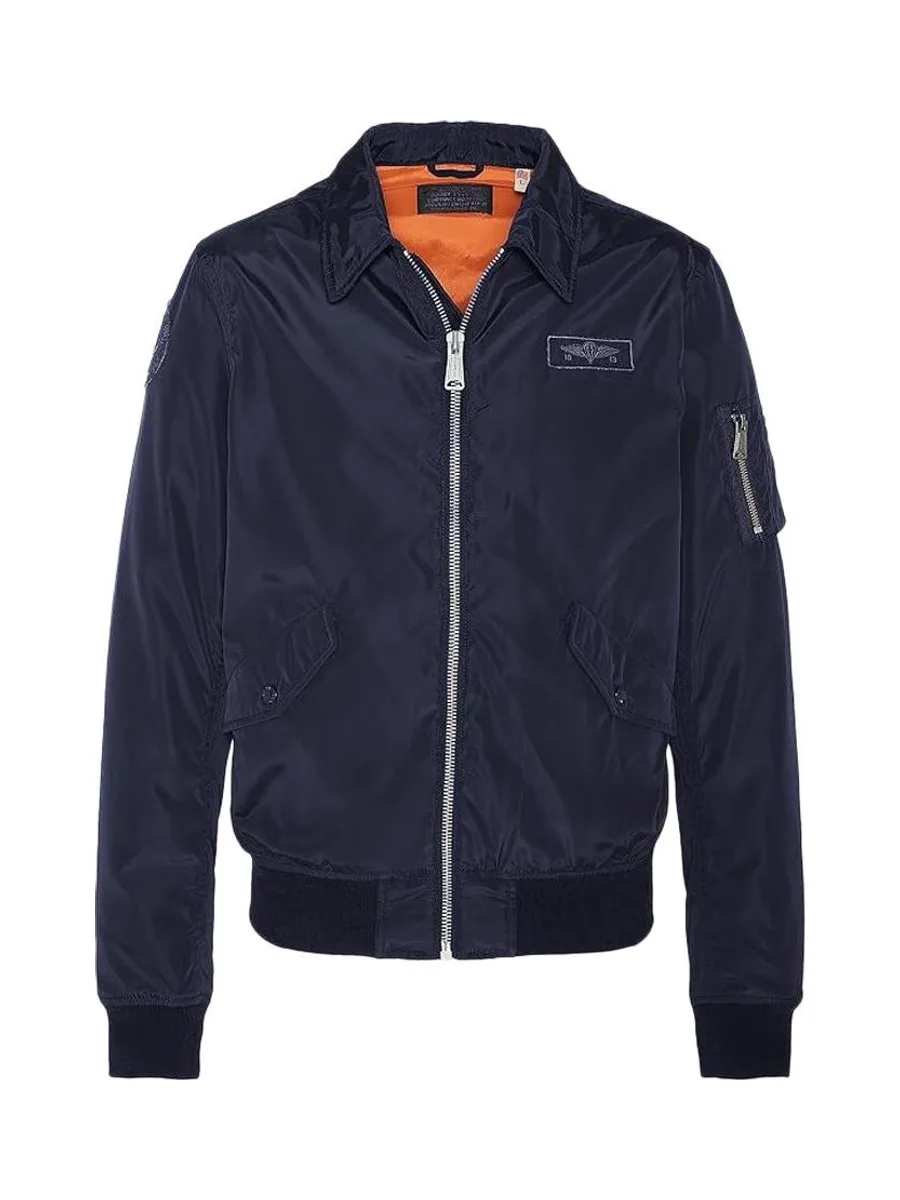 Veste Bombers Marine Homme Schott Blouson Cwu 2