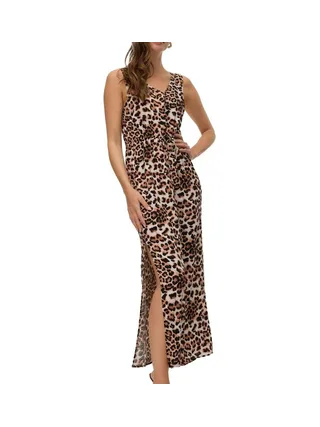 Robe Longue Noire/Blanc/Marron Femme Vero Moda 10286770 1
